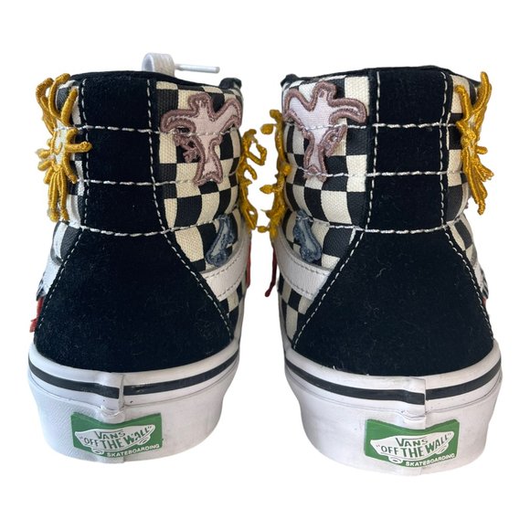 Vans SK8 Hi Skateistan Checkerboard Men's Classic Skate Shoes Size 7 - Picture 7 of 14